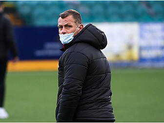 Jim Magilton in combative mood...